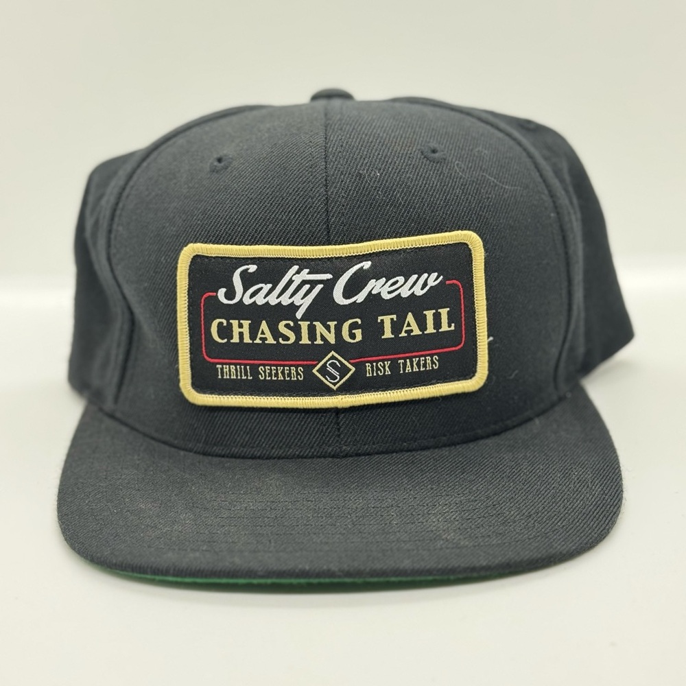 Salty Crew Black Snapback Hat
